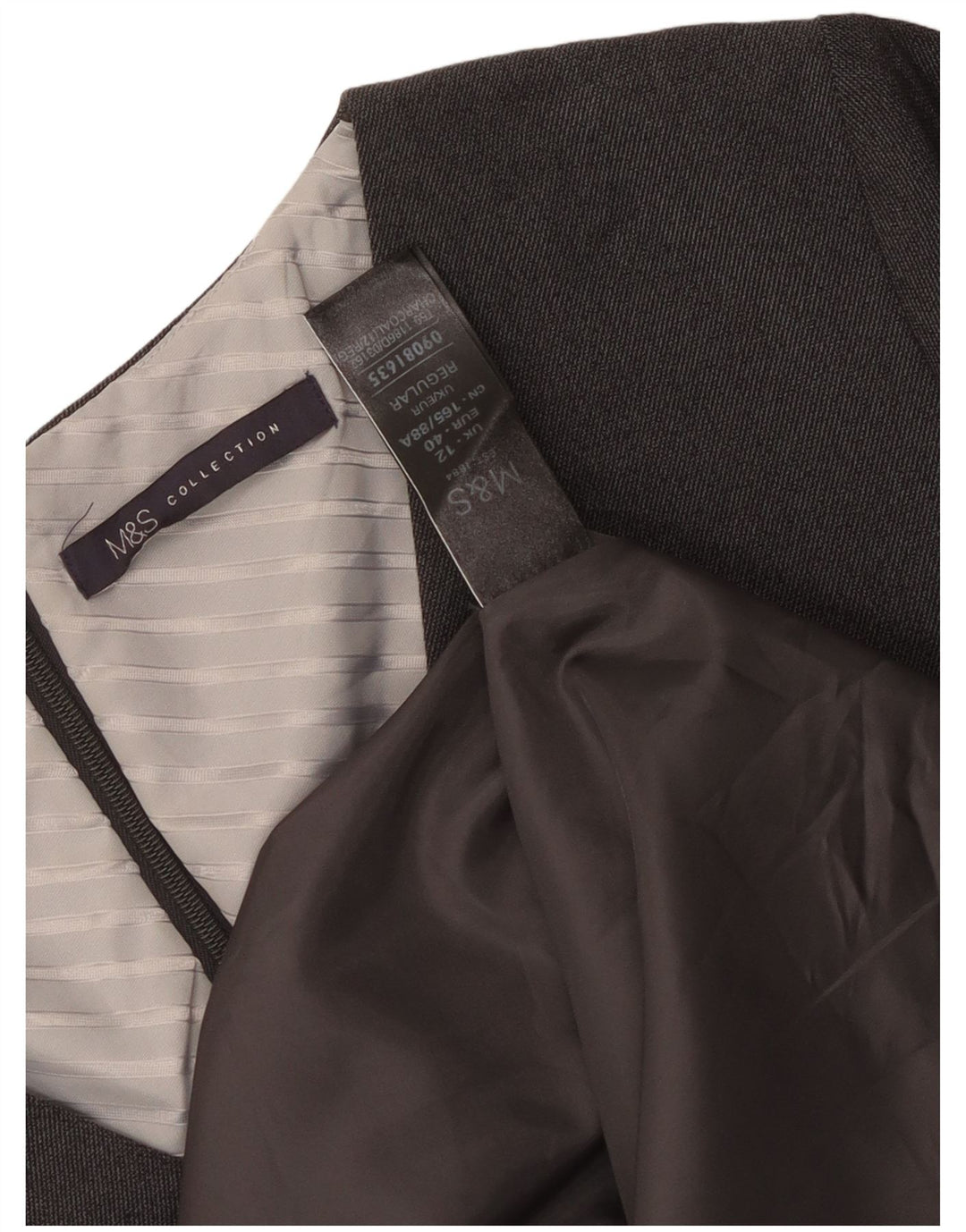 Abito tubino da donna Marks & Spencer UK 12 Poliestere grigio medio