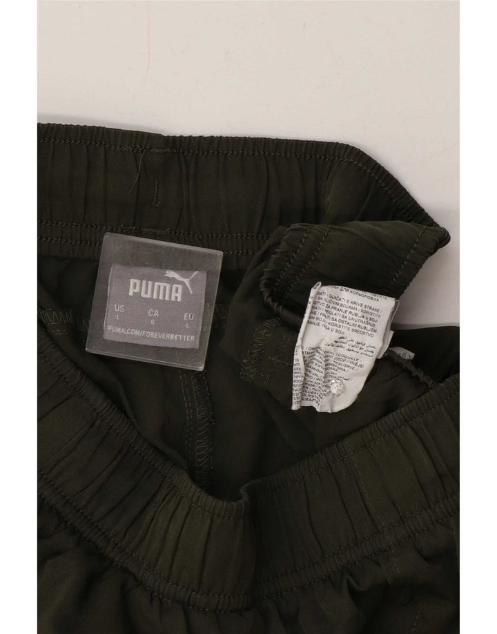 Pantaloncini sportivi da uomo Puma Large in poliestere kaki