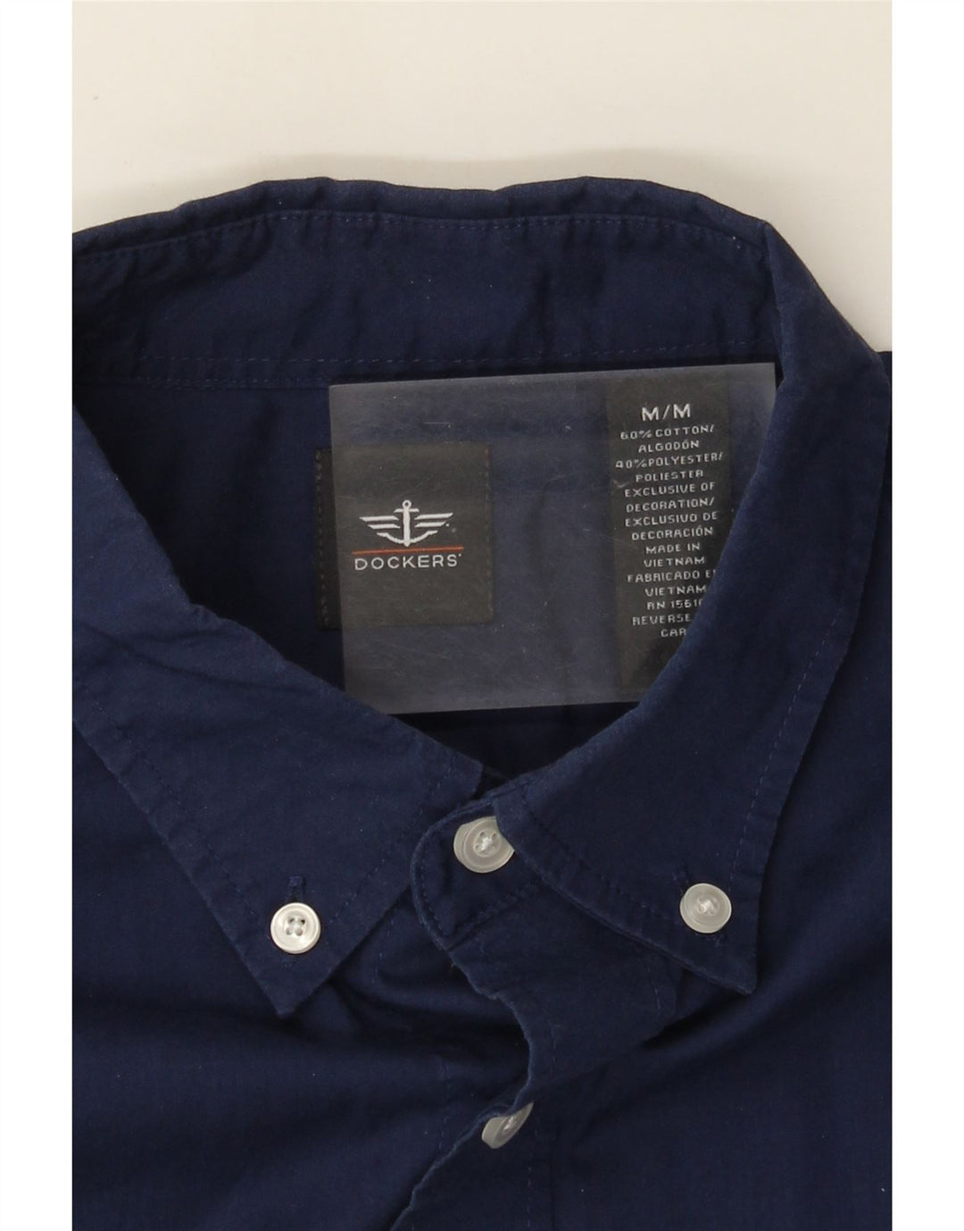 Camicia da uomo Dockers in cotone blu navy medio