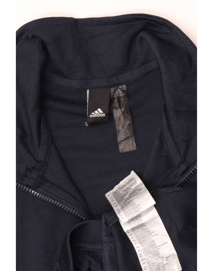 Giacca sportiva da uomo Adidas, giacca media, blu navy, in poliestere