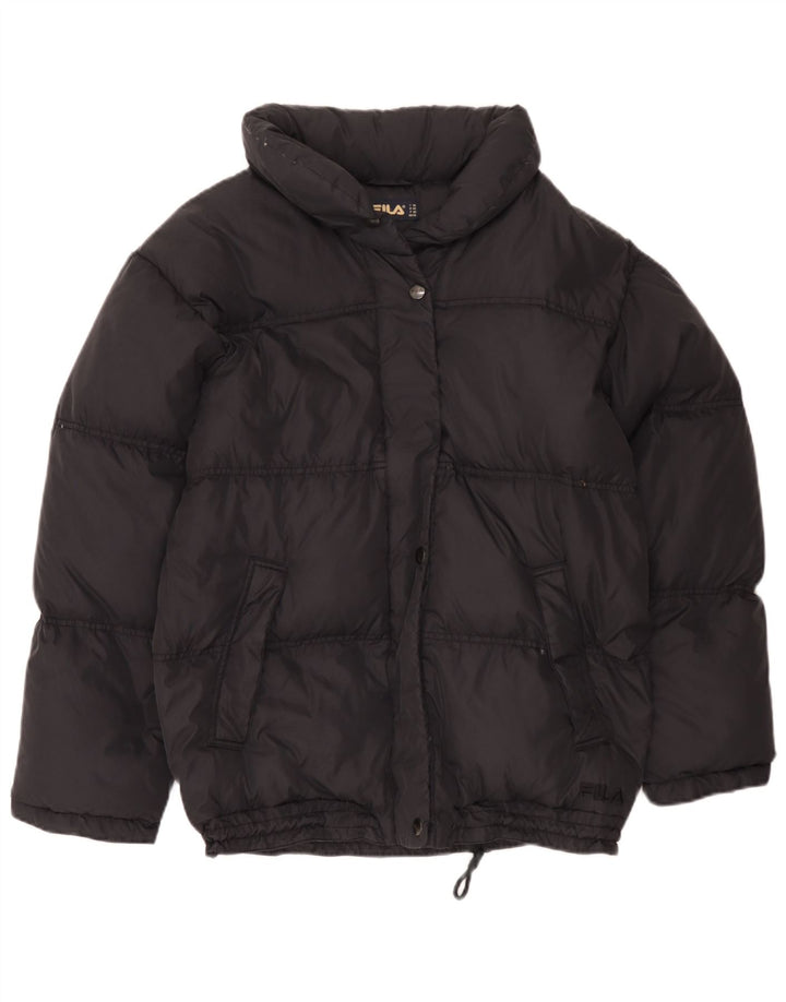 Giacca imbottita con cappuccio Fila da donna IT 46 Large Nera