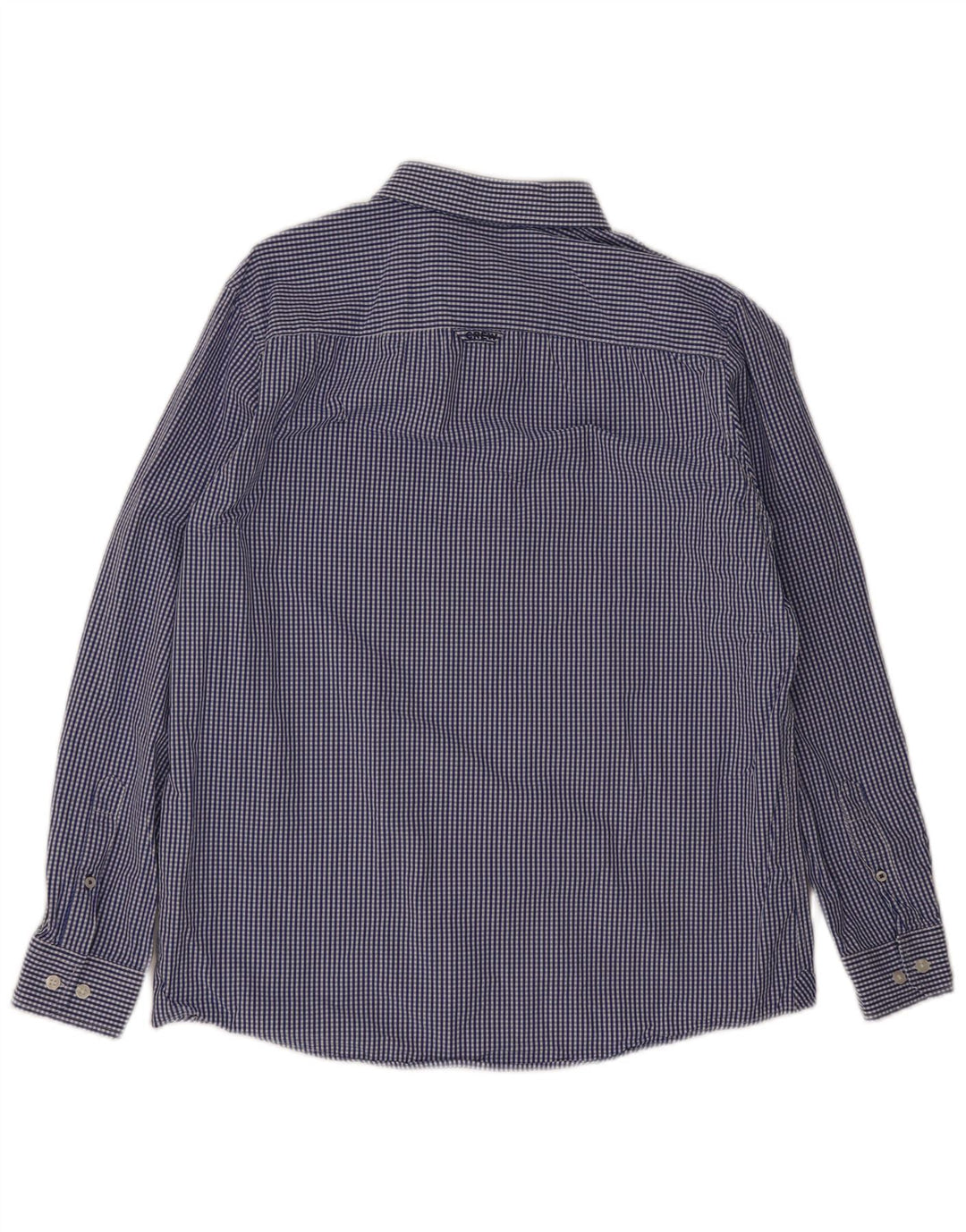 Crew Clothing Camicia da uomo dalla vestibilità classica, grande in cotone a quadretti blu