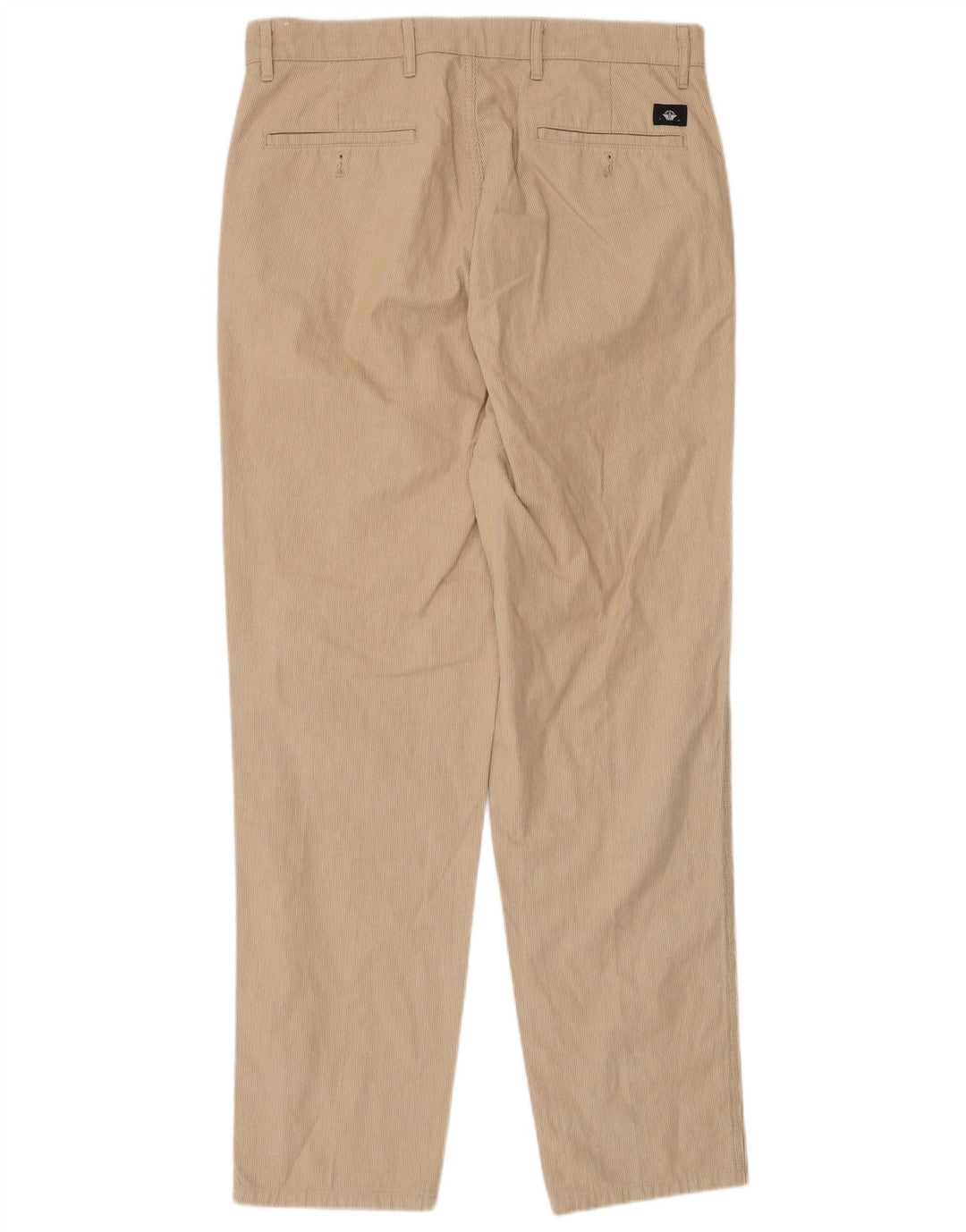DOCKERS Pantaloni chino affusolati da uomo W32 L32 Cotone gessato beige