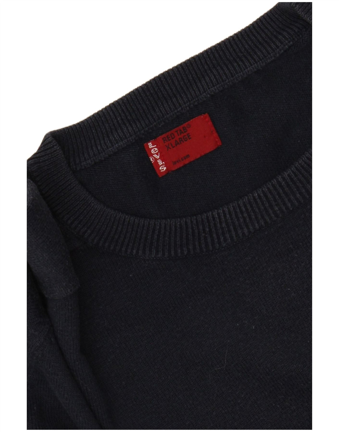 Maglione maglione girocollo da uomo LEVI'S XL a righe blu navy