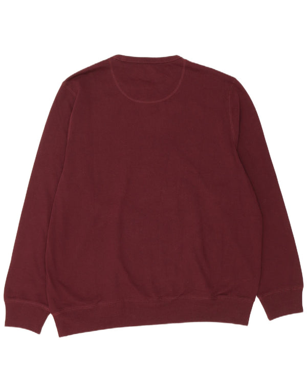 Felpa Marks & Spencer da uomo vestibilità regolare 2XL cotone bordeaux
