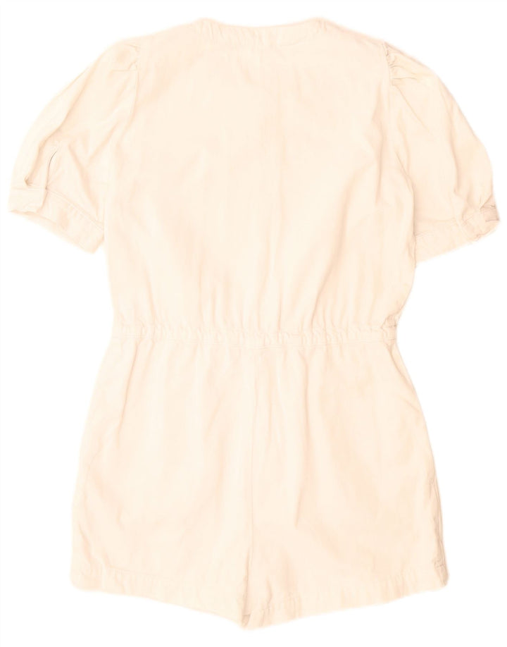 Tutina corta da donna Zara UK 10 piccola in cotone bianco