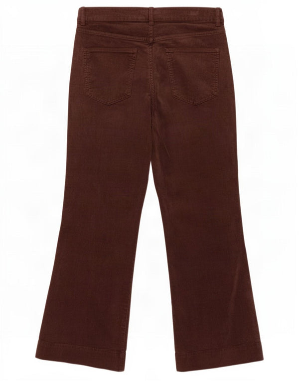 Pantaloni da donna in velluto a coste Bootcut Marks & Spencer UK 14 Medium W30 L27 Marrone