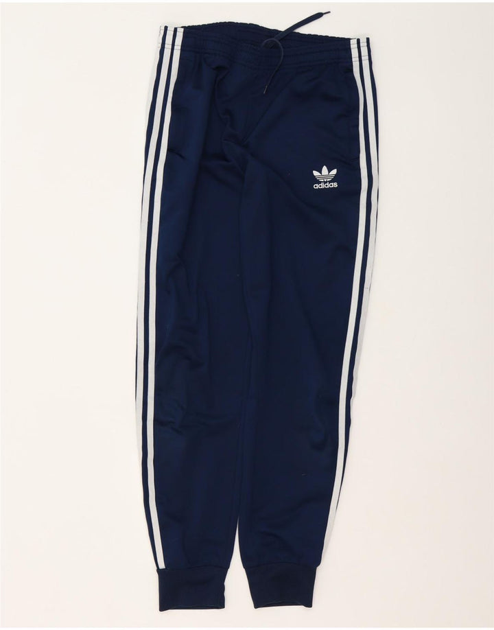 Pantaloni da tuta da ragazzo Adidas Joggers 13-14 anni in poliestere blu navy