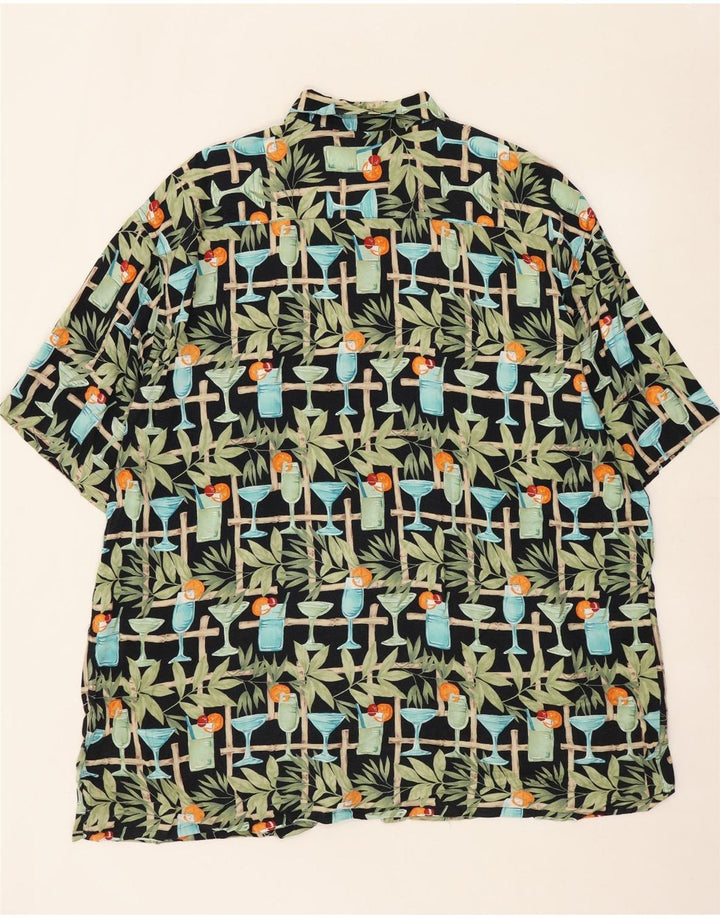PIERRE CARDIN Camicia da uomo a maniche corte con motivo astratto XL multicolore