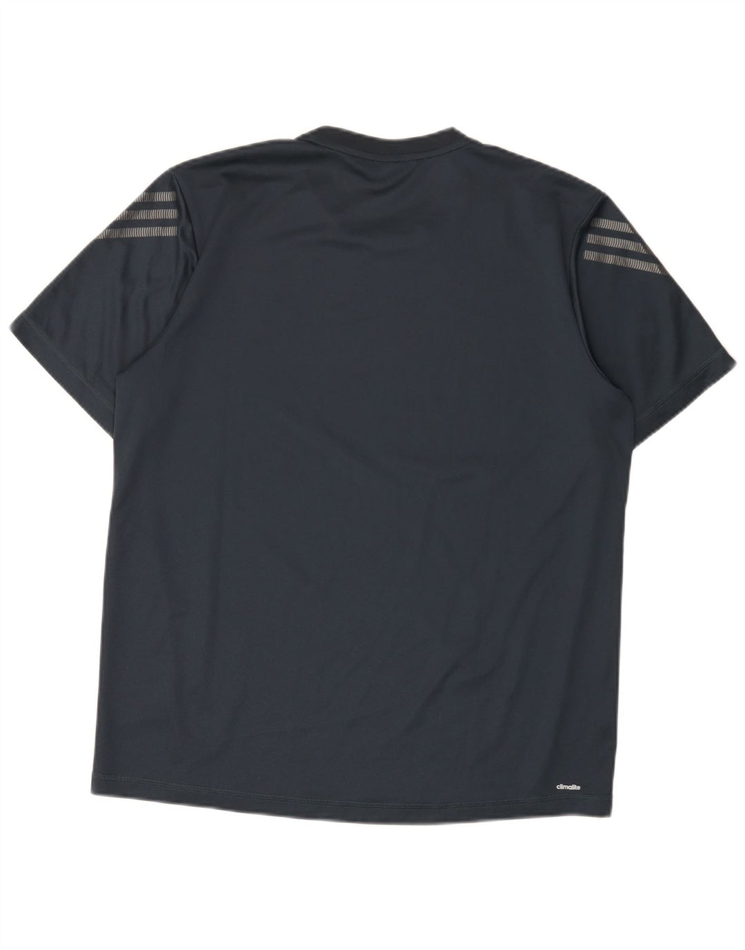 T-shirt Adidas Climalite da uomo, grande, in poliestere blu navy