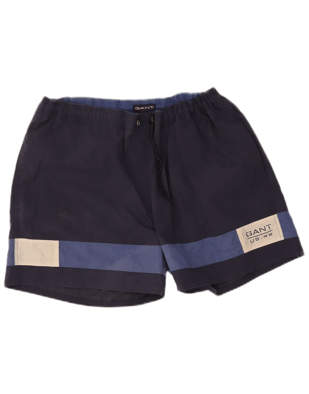 Pantaloncini da bagno da uomo GANT XL in nylon color block blu navy