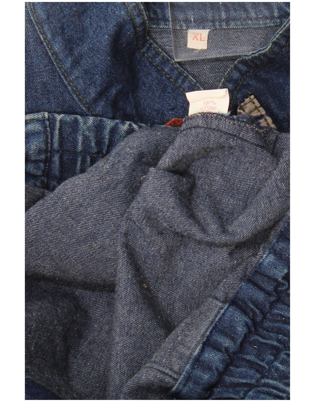 Giacca di jeans da uomo VINTAGE UK 42 XL cotone blu