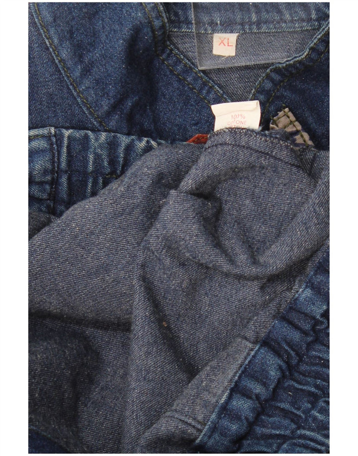 Giacca di jeans da uomo VINTAGE UK 42 XL cotone blu
