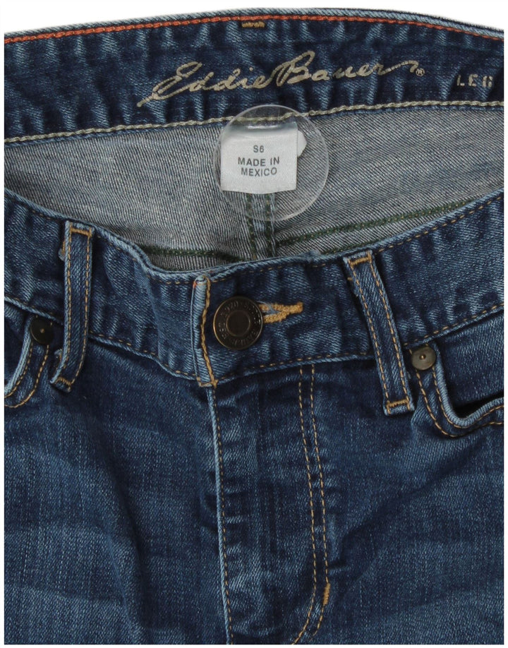 Jeans bootcut curvy da donna Eddie Bauer US 6 medio W28 L30 cotone blu
