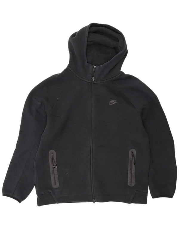Felpa con cappuccio e zip Nike da uomo XL in cotone nero