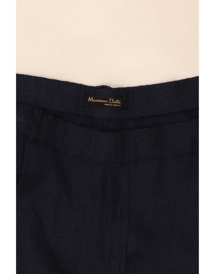 Pantaloni chino affusolati da donna Massimo Dutti W32 L28 Blu navy