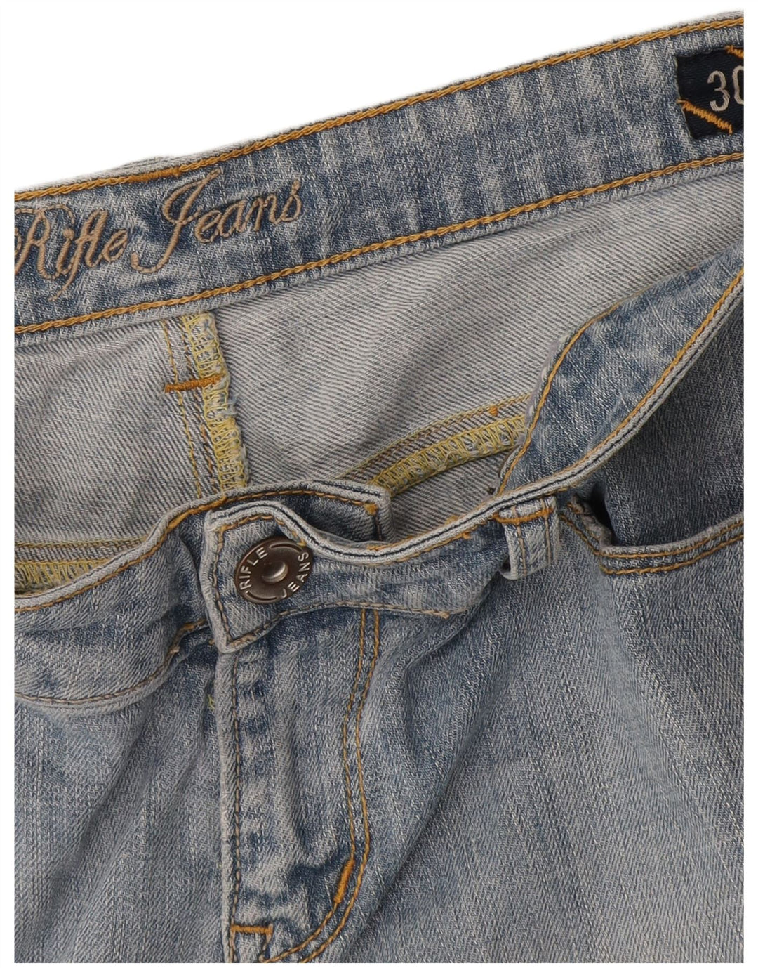 Pantaloncini di jeans da uomo Rifle W30 Blu medio