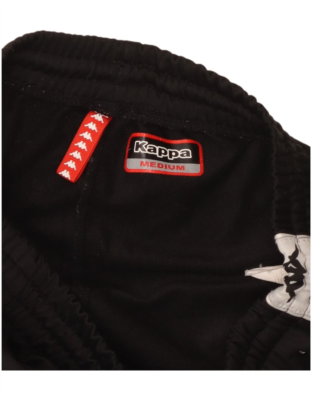 Pantaloni da tuta con grafica Kappa da uomo, poliestere color block medio nero