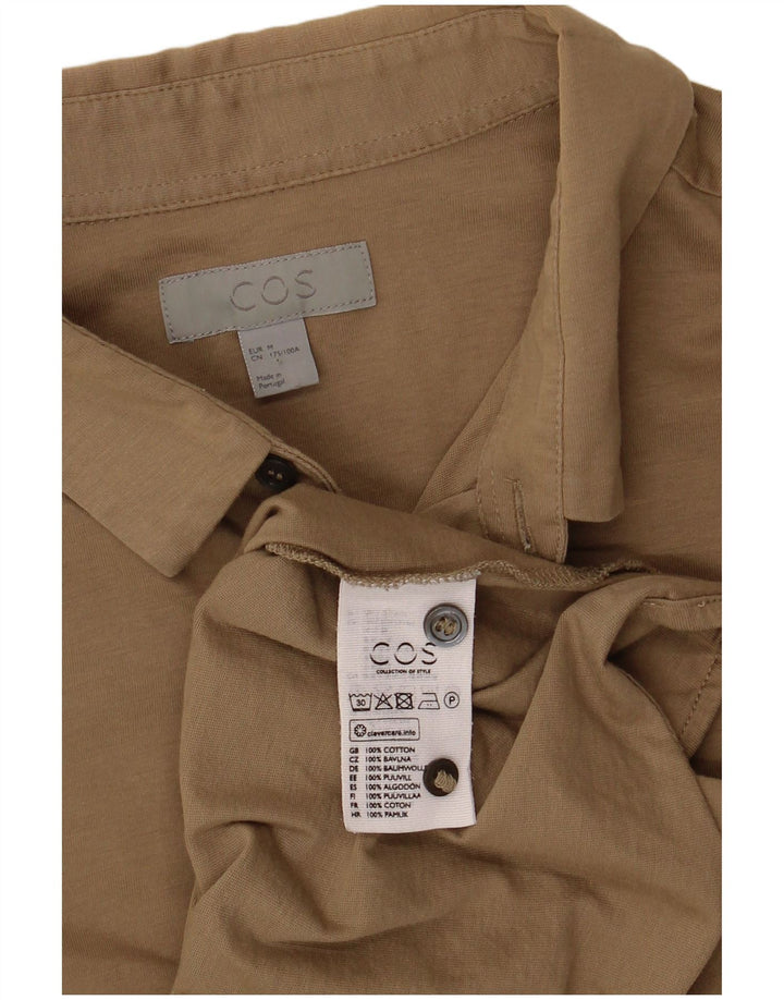 Camicia Cos da uomo in cotone kaki medio