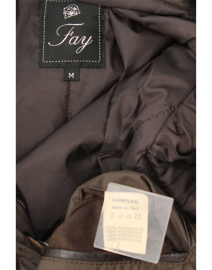 Cappotto imbottito da donna Fay UK 14 Poliestere marrone medio