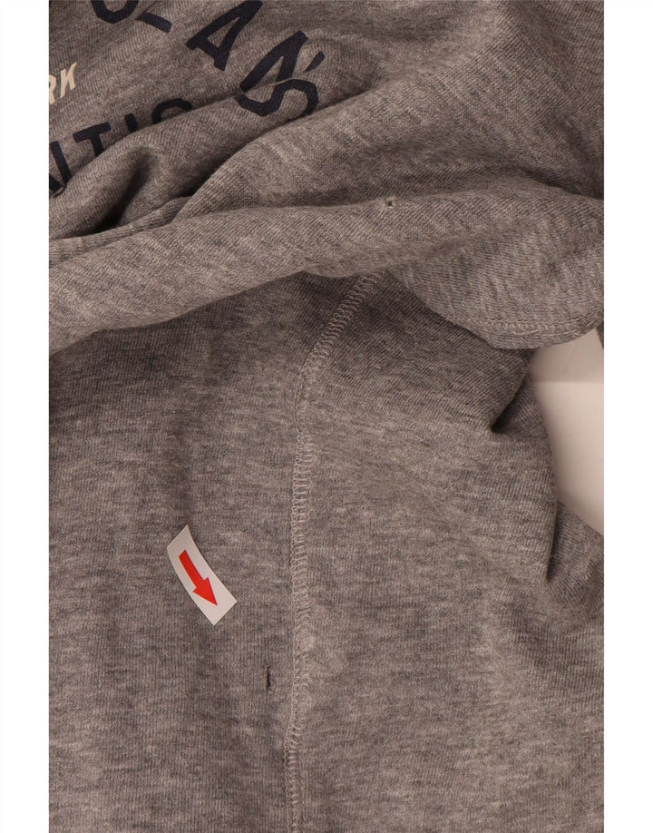 Maglione con cappuccio grafico da uomo Levi's in cotone grigio medio
