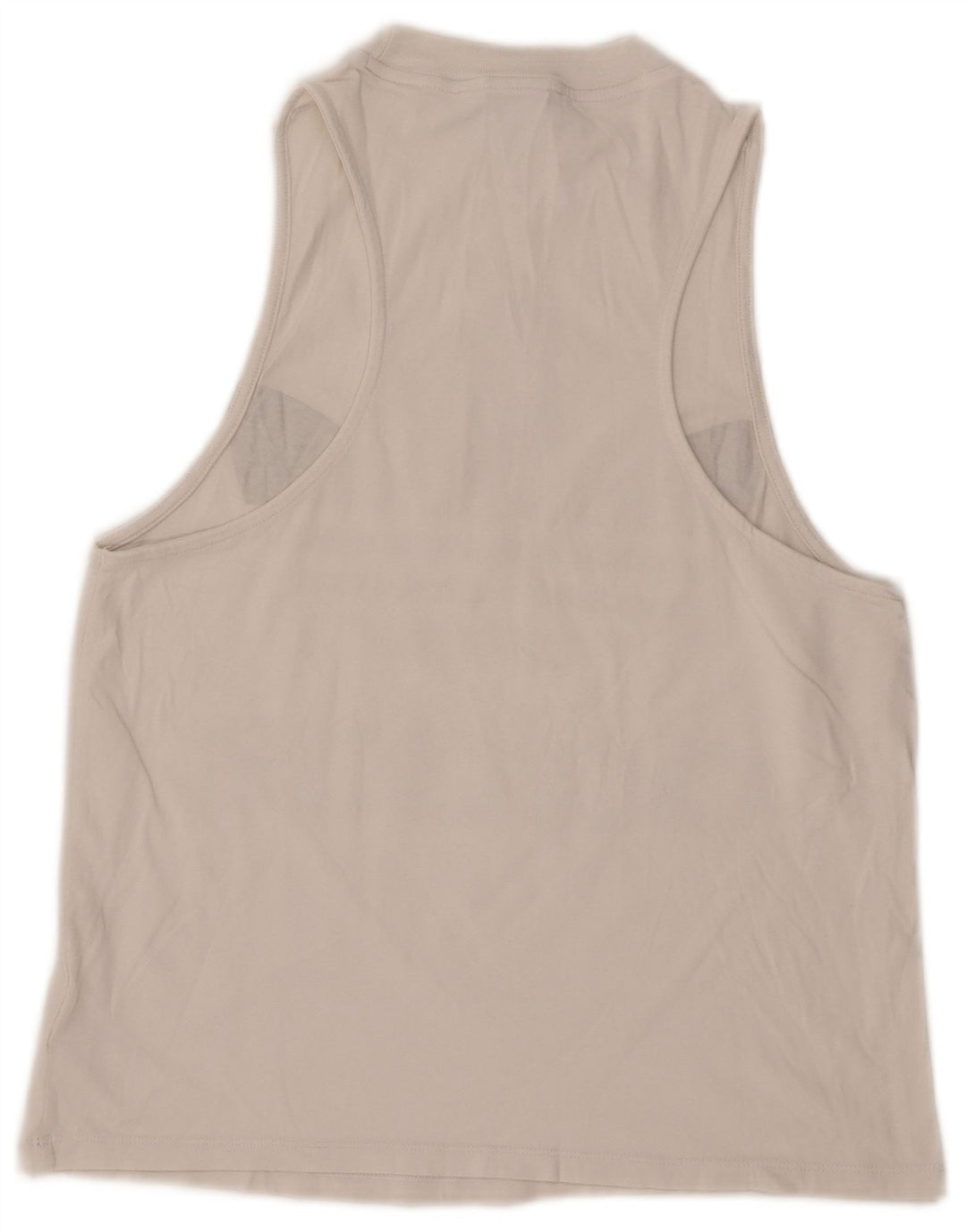 Canottiera grafica da donna Adidas UK 12 cotone bianco medio