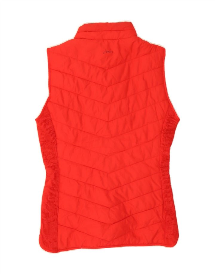 JOULES Womens Padded Gilet UK 12 Medium  Red Polyester Vintage Joules and Second-Hand Joules from Messina Hembry 
