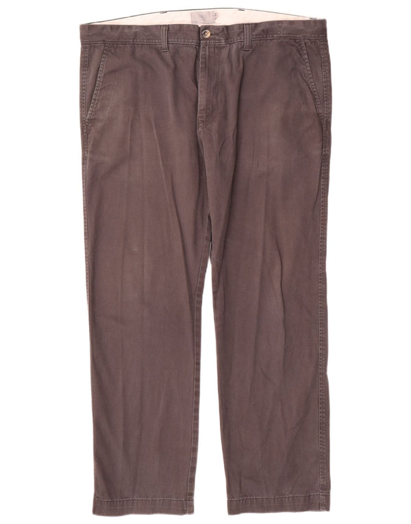 Pantaloni chino dritti da uomo Marks & Spencer W40 L29 cotone grigio