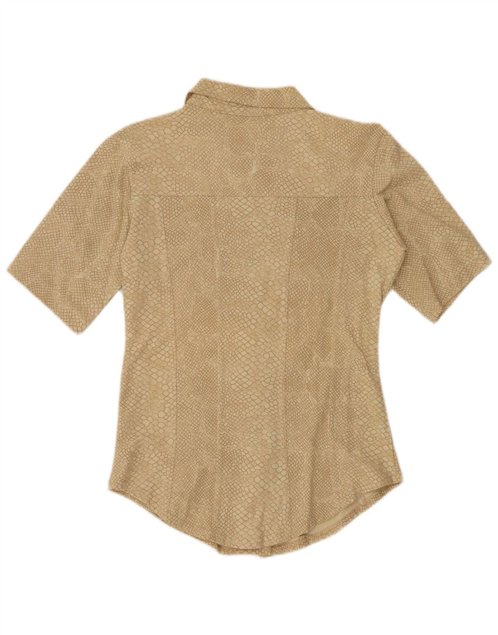 Camicia da donna con motivo astratto VINTAGE UK 12 Stampa animalier beige medio
