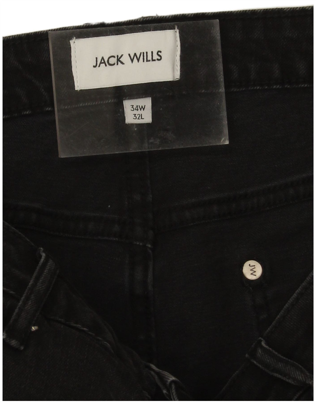 Jeans slim da uomo Jack Wills W34 L29 cotone nero
