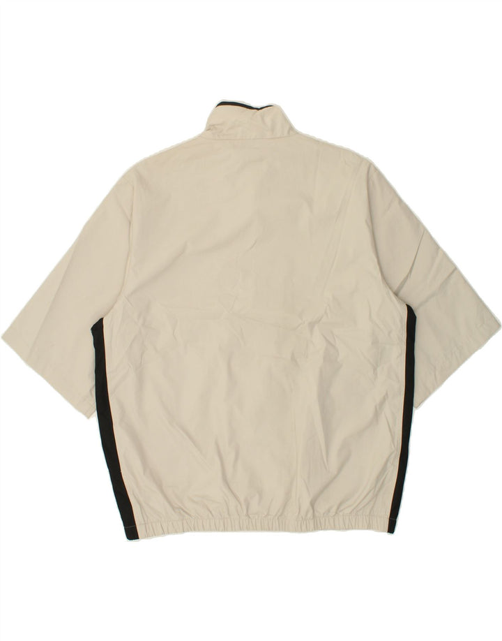 IZOD Mens Short Sleeve Tracksuit Top Jacket Large Off White Colourblock Vintage Izod and Second-Hand Izod from Messina Hembry 