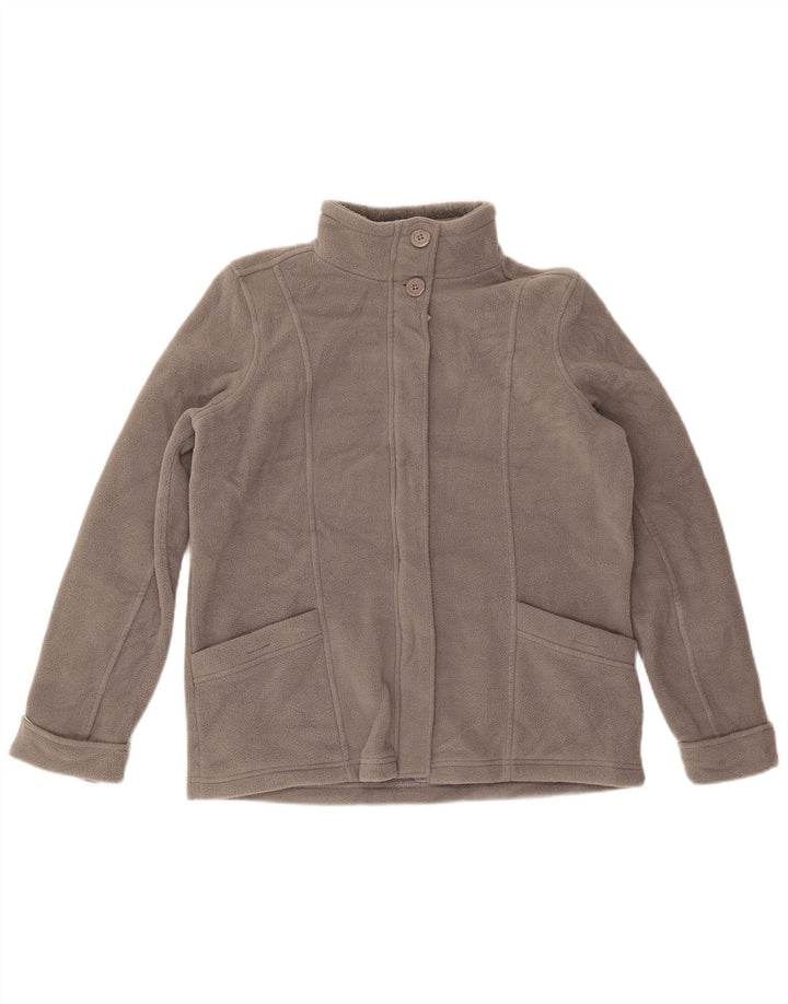 Giacca in pile oversize da donna Marks & Spencer UK 12 Poliestere grigio medio