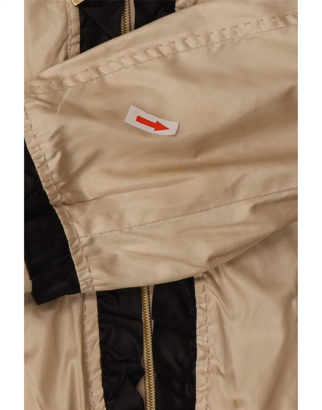 Giubbotto bomber da donna Moschino UK 14 Large in poliestere color oro color block