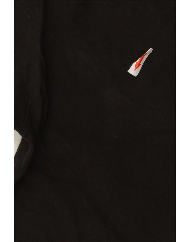 T-shirt Adidas da uomo Top media in cotone nero