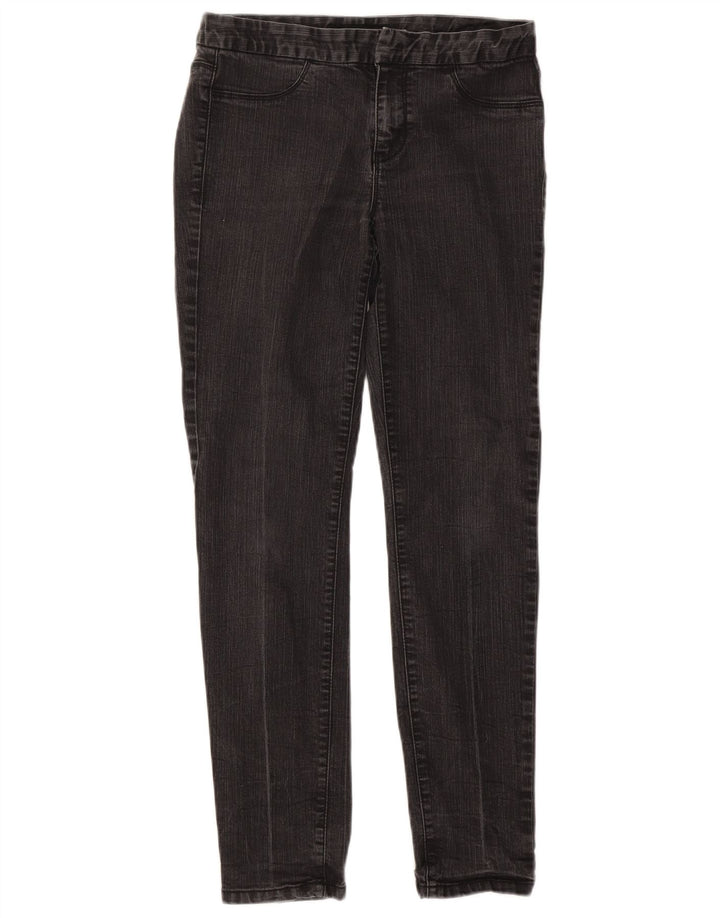 CALVIN KLEIN Jeans slim da donna US 10 Large W32 L30 Cotone grigio