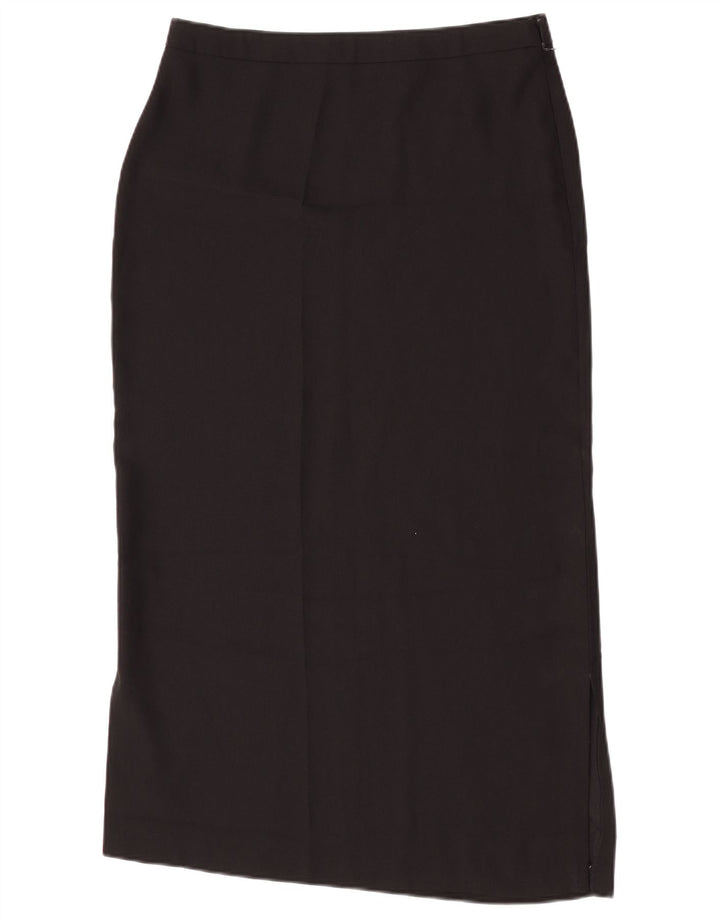 Gonna longuette vintage da donna W30 media nera