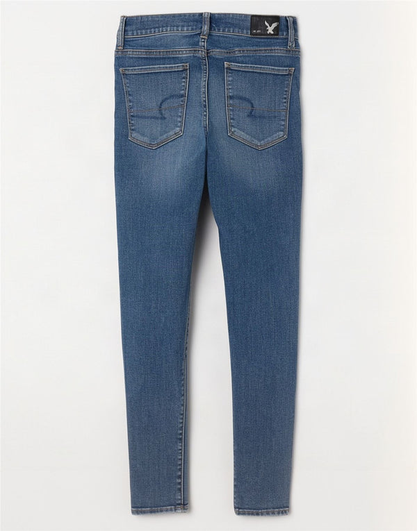 Jeans Jeggings Super Strech da donna American Eagle UK 6 XS W26 L30 Blu