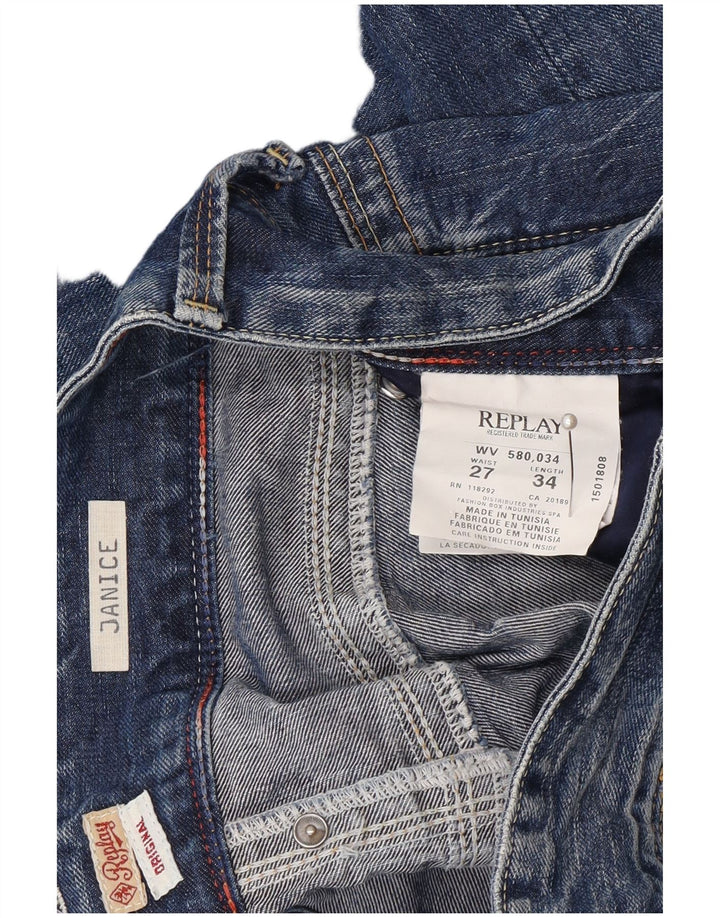 Replay Jeans Janice Bootcut da donna W27 L34 cotone blu