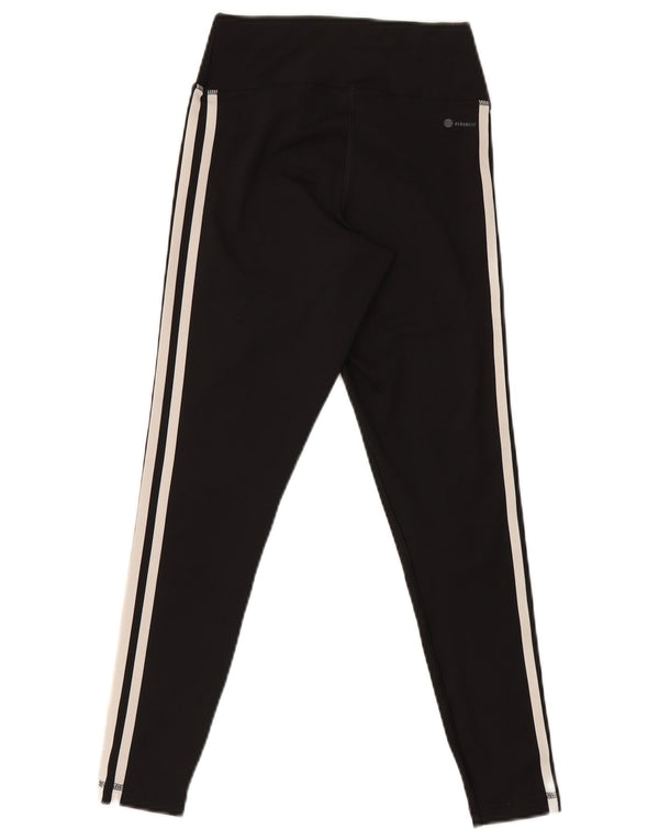 Leggings Adidas Aeroready da donna UK 8/10 Piccolo poliestere nero