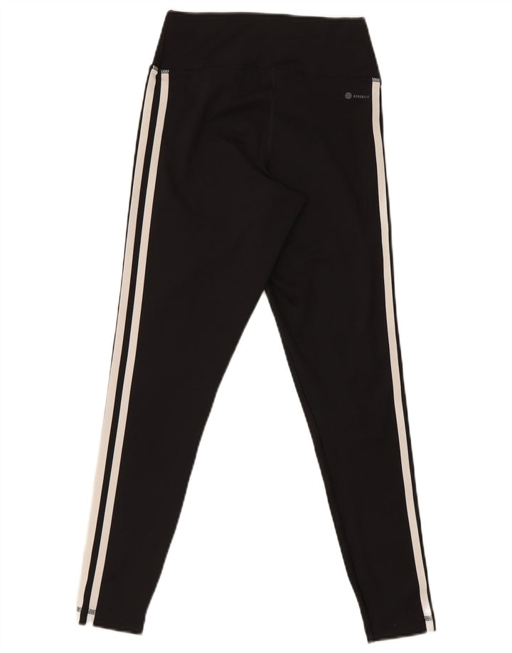 Leggings Adidas Aeroready da donna UK 8/10 Piccolo poliestere nero