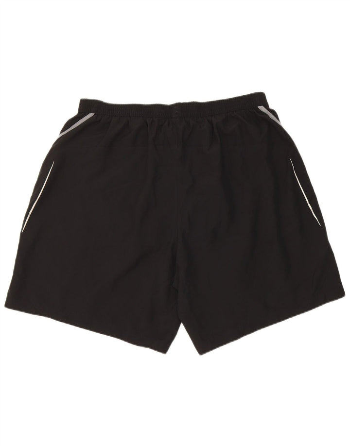 Pantaloncini sportivi da uomo Adidas grandi in poliestere nero