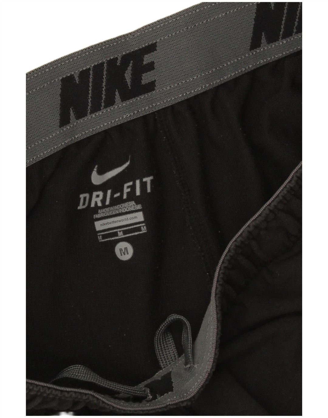 Pantaloncini sportivi Nike Dri Fit da uomo in cotone medio nero