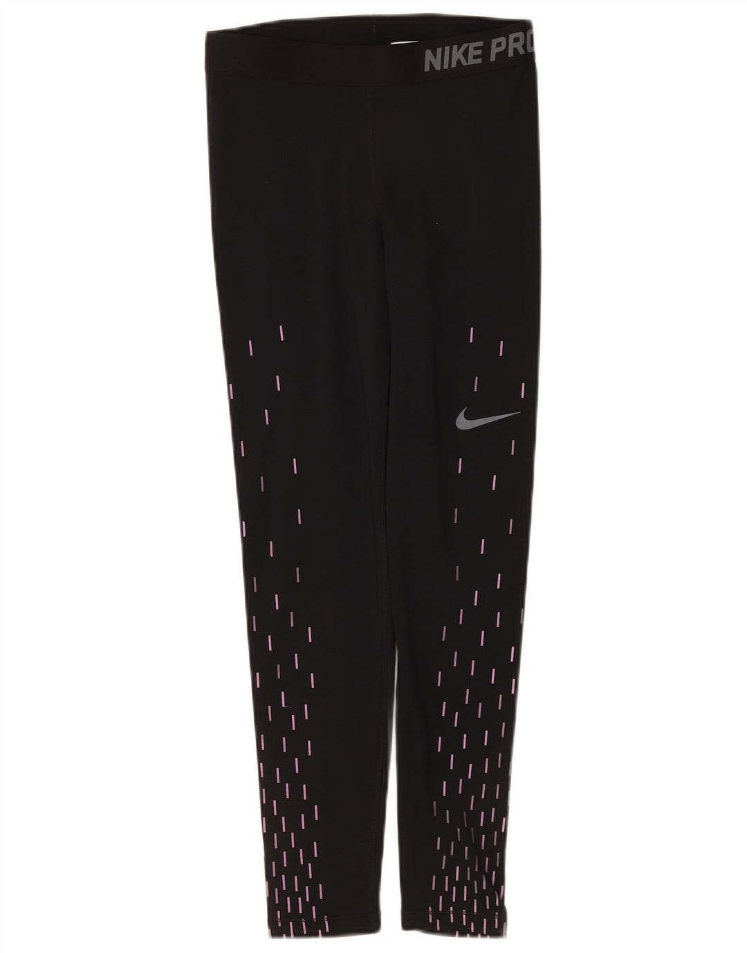 Leggings grafici Nike da donna Dri Fit UK 12 medio nero geometrico