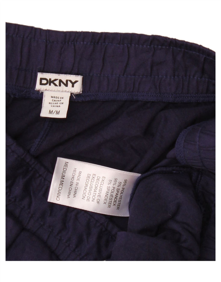 Pantaloni da tuta da donna Dkny UK 12 poliestere medio blu navy