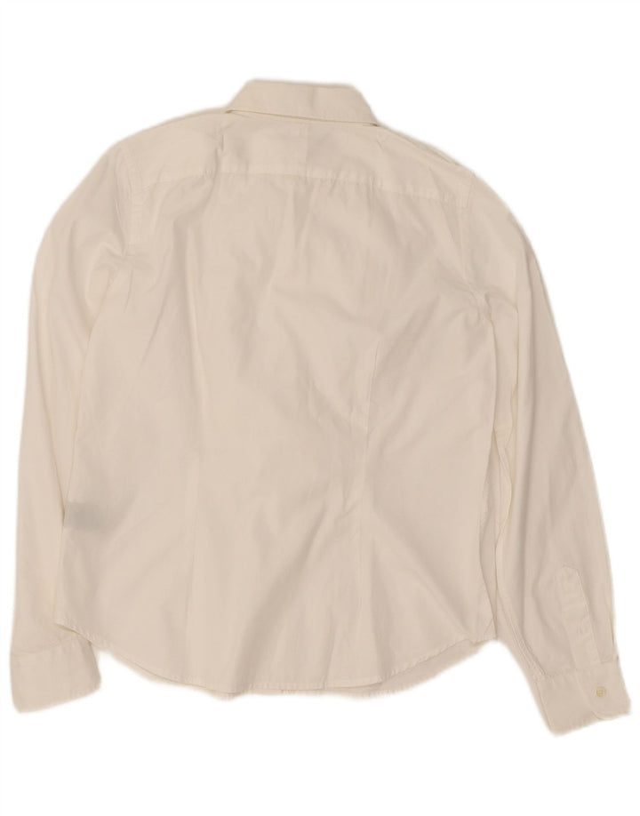 Camicia a maniche lunghe Petite da donna Ralph Lauren UK 14 Medium White