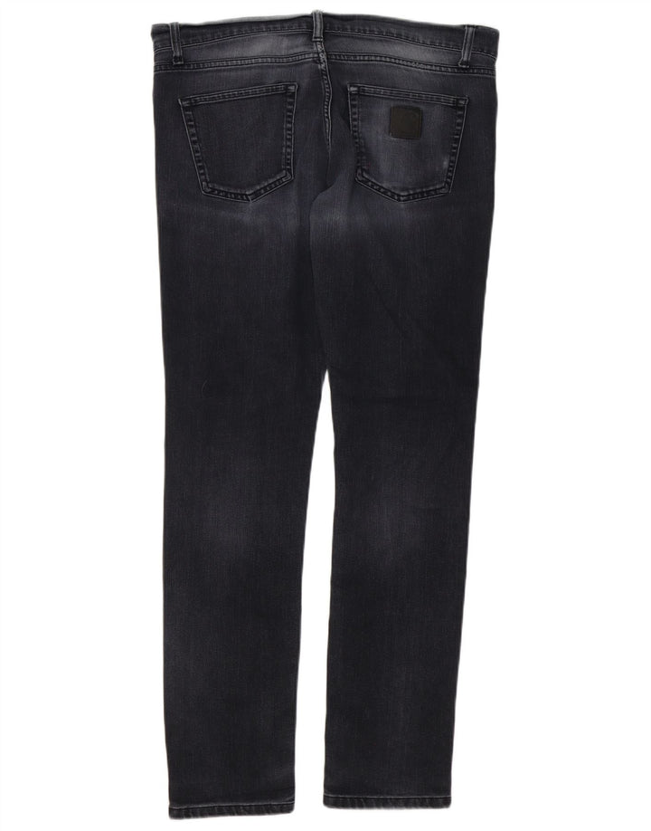 Jeans dritti invecchiati Carhartt da uomo W34 L32 grigi