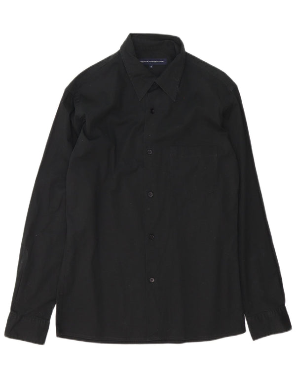 Camicia da uomo French Connection piccola in cotone nero