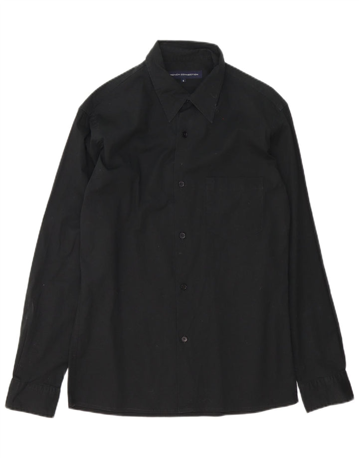 Camicia da uomo French Connection piccola in cotone nero