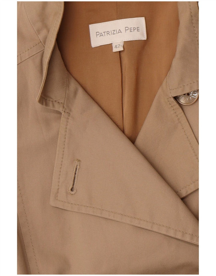 Trench Donna Patrizia Pepe IT 42 Cotone Beige Medio