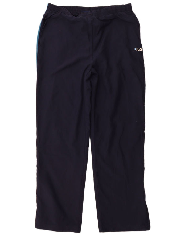 Pantaloni da tuta da uomo FILA medio poliestere blu navy